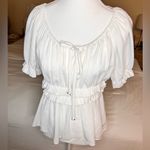 HD in Paris ANTHROPOLOGIE  White Top Size‎ 2 Photo 1