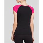 Spanx Black&Pink Active Cap Sleeve Exercise Top Sz.M Photo 1