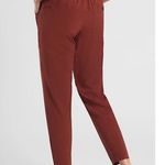 Athleta Skyline Paperbag Pant Rust Red Commuter Travel Pockets FLAW Womens 4 Photo 1