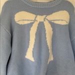 A New Day  Light Blue Knit Sweater Photo 1
