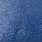Genuine Leather Wallet Blue Photo 3