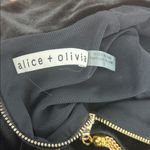 Alice + Olivia Delora Velvet Tassel Back Midi Dress Photo 4