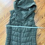 BNCI by Blanc Noir Blanc Noir Quilted Hooded Vest in Army Green/Olive Photo 7