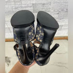 Carven Mesh and Lace open toe heels size 37/7 Blue Photo 6