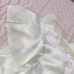 Oscar de la Renta  green silky nightgown size small vintage Photo 7