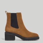 Madewell  The Carina Platform Chelsea Boot in Burled Wood Photo 1