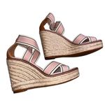 Tory Burch  Pink Blush Frieda Espadrille Wedge Sandals Shoes size 7 Photo 8