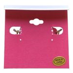 Isaac Mizrahi  NWT Gold Tone Clear Rhinestones Black Stones Hoop Earrings Photo 8