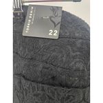 Torrid  Denim Straight Jeans Black Lace Jacquard Womens Size 22 Photo 4