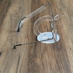 Stylish Clear Frame Women's Glasses Silver Photo 5