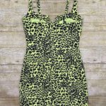 Likely NWT Constance Neon Yellow Leopard Print Bodycon Dress Photo 3