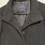 Lands' End Women's Charcoal Pea Coat Black Size 4P Photo 11