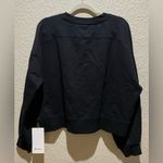 Lululemon NWT Perfectly Oversized Cropped Crew Top Black Size 12 Photo 5