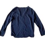 Atmosphere  Split Neck Blouse with White Trim Photo 4