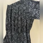 KIN by John Lewis black floral oversized flowy mod abstract sustainable dress Size M Photo 4