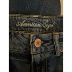 American Eagle  Boy Fit Cropped Denim Jeans Women’s Size 8 Medium Wash Distressed Photo 4