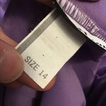 VTG 70s lace bodice lavender dress Size M Photo 1