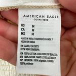 American Eagle  White Cream Jumpsuit Sleeveless Belted Pockets One‎ Piece Romper Photo 12