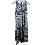 Anthropologie Akemi + Kin Riviera Halter Midi Dress Medium Aztec Print Boho Photo 1