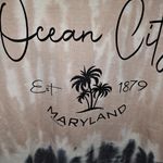 Hot Kiss New  Ocean‎ City Maryland Tie Dye Hooded Sweatshirt Size Medium Photo 1