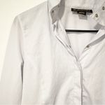 Ariat Size 34 Light Blue Snap Button Front Wrinkle Resistant Cinched Waist Top Photo 2