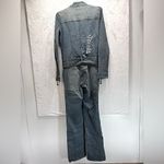 Akademiks AKDMKS Y2K Denim Patchwork Graffiti Coveralls Jumpsuit Flightsuit HipHop Belted Photo 7