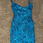 Windsor  Blue/Teal Sparkly Homecoming Dress Photo 0