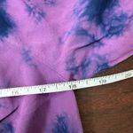 True Craft NWT  Purple and Navy Tie Dye Blouse Photo 5
