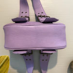 Free People  bag leather small handbag purse boho lilac purple lavender Photo 5