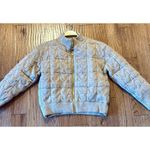 Joie  tan puffer cableknit bomber style jacket M Photo 8