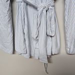 Lake Pajama Kimono White Blue Striped Dream Modal Lounge Pima Belted Medium Photo 4