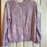 FOR THE REPUBLIC Purple Tie-Dye Crew Neck Sweater Photo 2