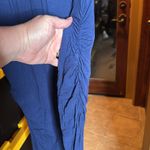 Pinkblush  Navy Ruched Short Sleeve Dress Size Small Photo 4