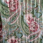 Victoria's Secret Vintage Gold Label Paisley Floral Button Front Sleep Shirt M Photo 4