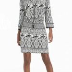 White House | Black Market Whit House Black Market, Black and White Patterned Dress Size: 14 Photo 0