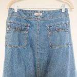 Eddie Bauer VTG 90s Denim Midi Skirt Blue Size 10 Y2K Americana Cottage Indie Photo 6