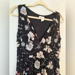 H&M  Sleeveless VNeck Black Floral Maxi Dress Size 8 Photo 2