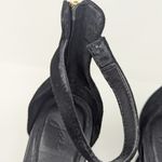 Joie  Abbott Ankle Strap Suede Open Toe Heels with Zipper Black Size 38.5 Photo 9