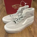 Vans sk8-hi top gray suede platform lace up shoes sneakers women’s 8.5 new Photo 6
