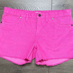 Carve Designs Oahu 4” Relaxed Boyfriend Corduroy Pink Shorts Size 8 Photo 0
