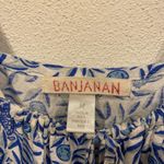 Banjanan Jardin Mini Dress in Delph Bird Size Medium EUC Blue Photo 2