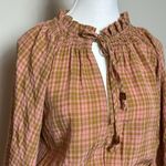 Petal and Pup Petal + Pup ‘Sorah’ Plaid Long Sleeve Cinched Waist Above Knee Dress Size 4 Photo 5