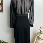 Alberta Ferretti Designer Black Bodycon Pencil Cocktail Holiday Party Dress Photo 9