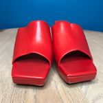 Jeffrey Campbell Jeffery Campbell Caviar Cherry Red Mules Chunky Square Toe Heels Womens Size 8.5 Photo 4