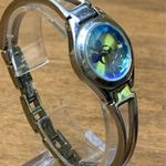 Disney Mickey Mouse Silver Tone Holographic Bracelet Watch From 1990s - Works Photo 1