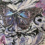 Apt. 9  y2k Butterfly Rhinestone Graphic Short Sleeve Fairycore Top L Photo 6