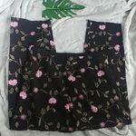Dress Barn Floral Embroidered Cropped Pants Photo 1