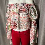 Live 4 Truth Floral Bell Sleeves Colorful Crop Top Photo 3