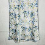 Forever 21  Skirt Size XS A-Line Long Floral Print Satin Side Zip Photo 2