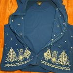 Mountain Lake Blue Fleece Vest with Snowman Embroidery Womens XL Photo 6